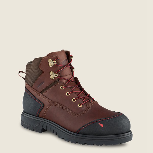 Red Wing Iş Botu Erkek - Brnr Xp - 6-Inch Waterproof Soft Toe - Kahverengi/Siyah - 49XKTJQCP